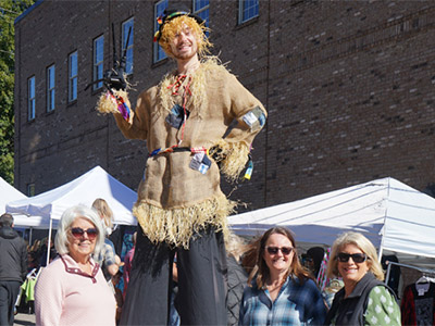Stilt Walker PumpkinFest Franklin NC