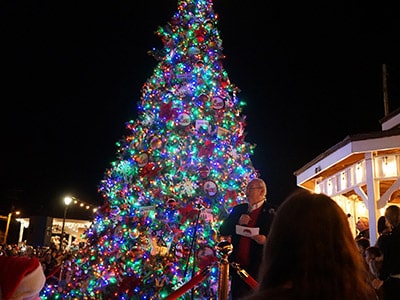 Tree Lighting Ceremony Winter Wonderland Franklin North Carolina